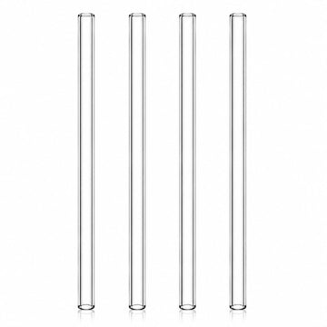 Reusable Glass Straws -Drinking Straw - Tumbler Glass Straw - Perfect Straw for Coffee, Stanley Cup, Tea, Wine, Juice, Water- Aesthetic, Kid Safe & Smooth Rim